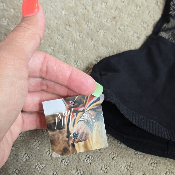 Three Bird Nest Black Lace Bra Intimates - Picture 2 of 5